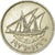 Coin, Kuwait, Jabir Ibn Ahmad, 50 Fils, 1976/AH1396, EF(40-45), Copper-nickel