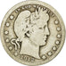 Moneda, Estados Unidos, Barber Quarter, Quarter, 1912, U.S. Mint, Philadelphia