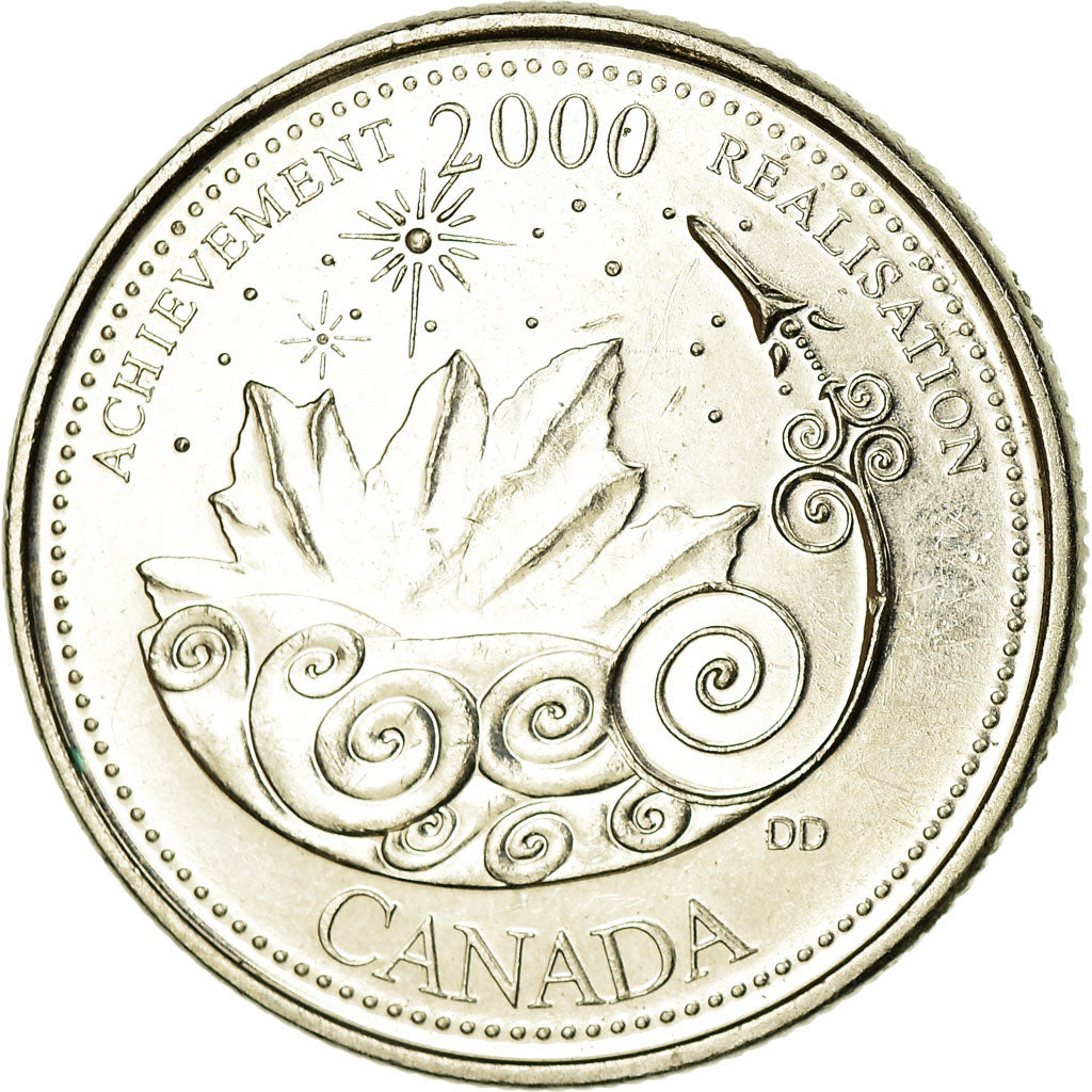 Moeda, Canadá, Elizabeth II, 25 Cents, 2000, Royal Canadian Mint, Ottawa