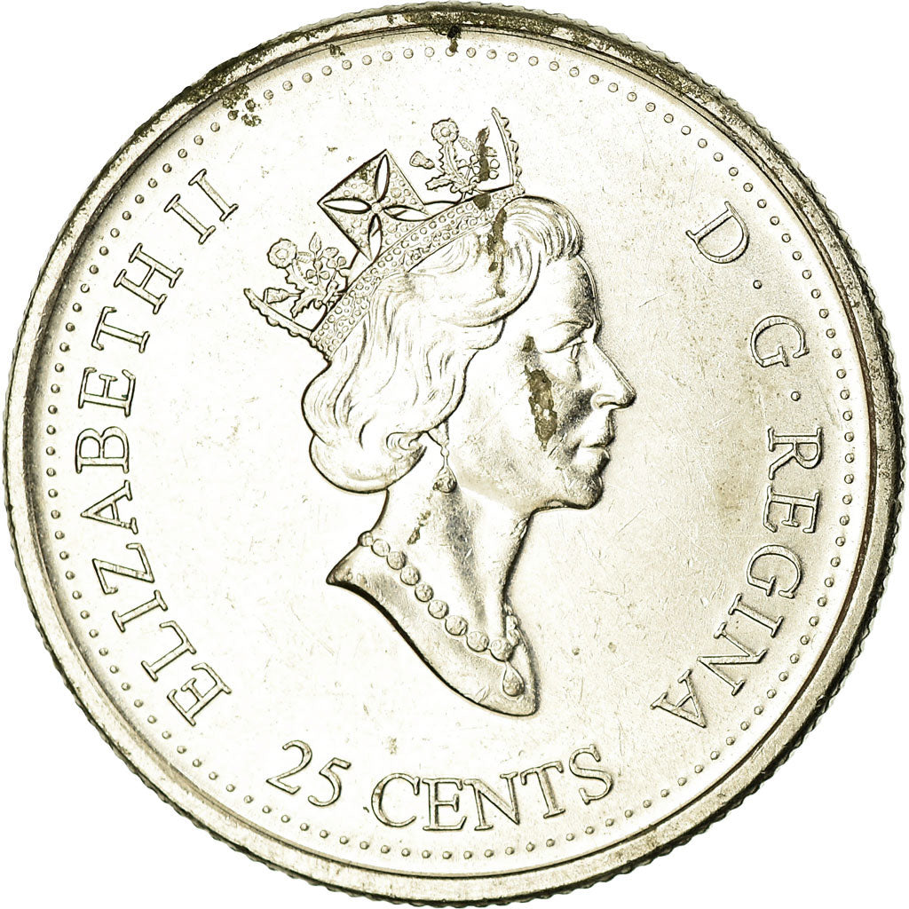 Moeda, Canadá, Elizabeth II, 25 Cents, 2000, Royal Canadian Mint, Ottawa