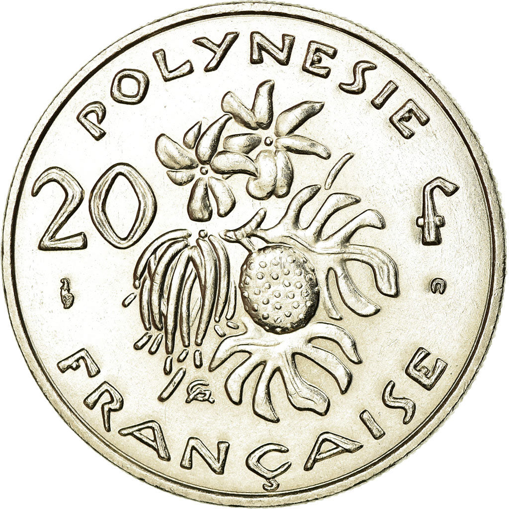 Coin, French Polynesia, 20 Francs, 2002, Paris, MS(60-62), Nickel, KM:9