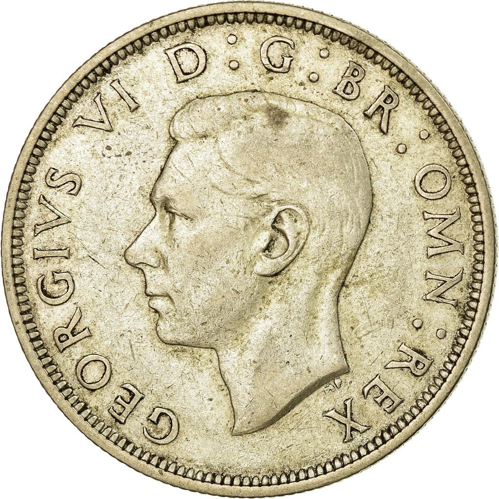 Coin, Great Britain, George VI, 1/2 Crown, 1938, EF(40-45), Silver, KM:856