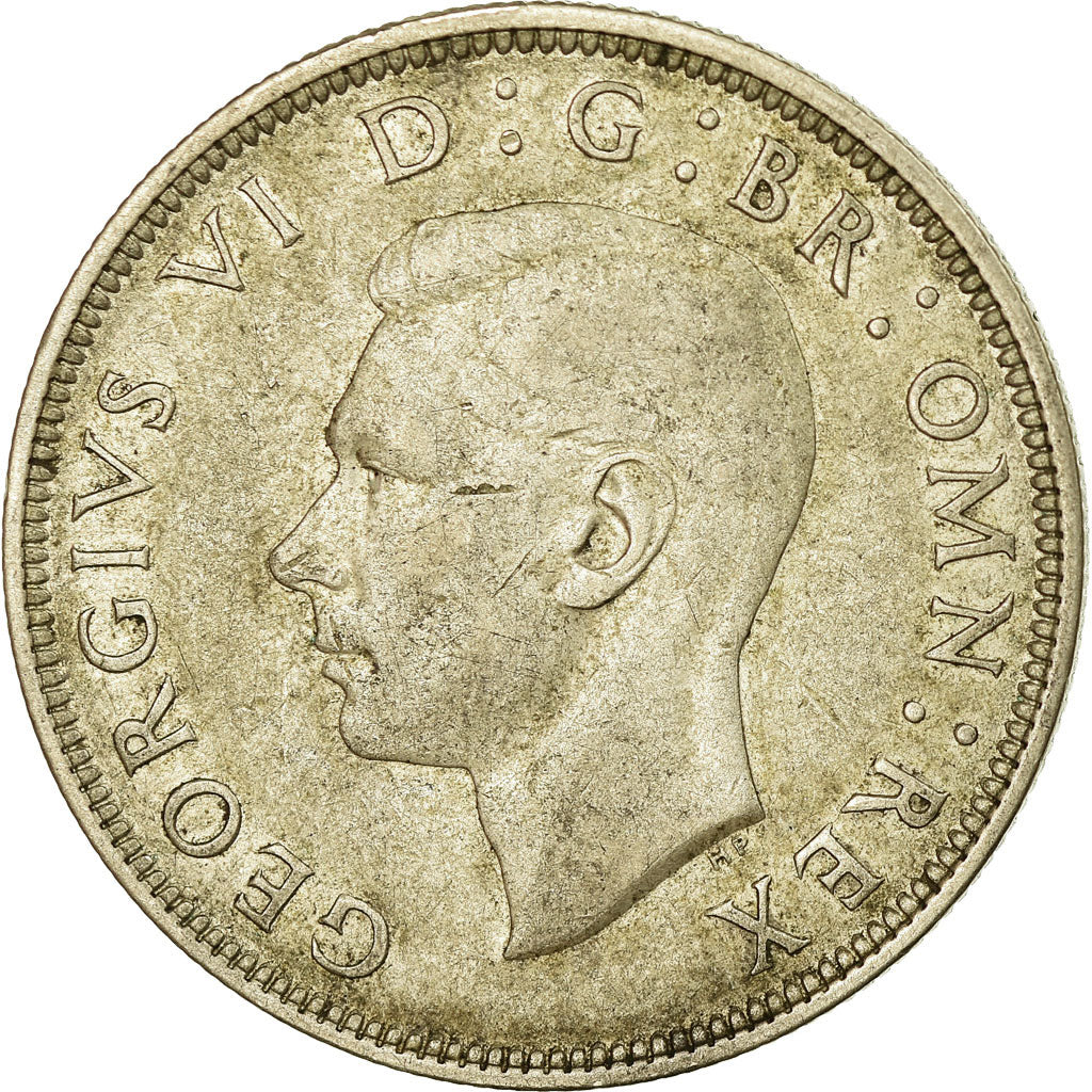 Coin, Great Britain, George VI, 1/2 Crown, 1944, VF(30-35), Silver, KM:856
