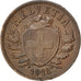 SWITZERLAND, 2 Rappen, 1918, Bern, KM #4.2, AU(50-53), Bronze, 20, 2.47