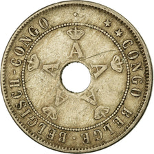Moneda, Congo belga, 20 Centimes, 1911, BC+, Cobre - níquel, KM:19