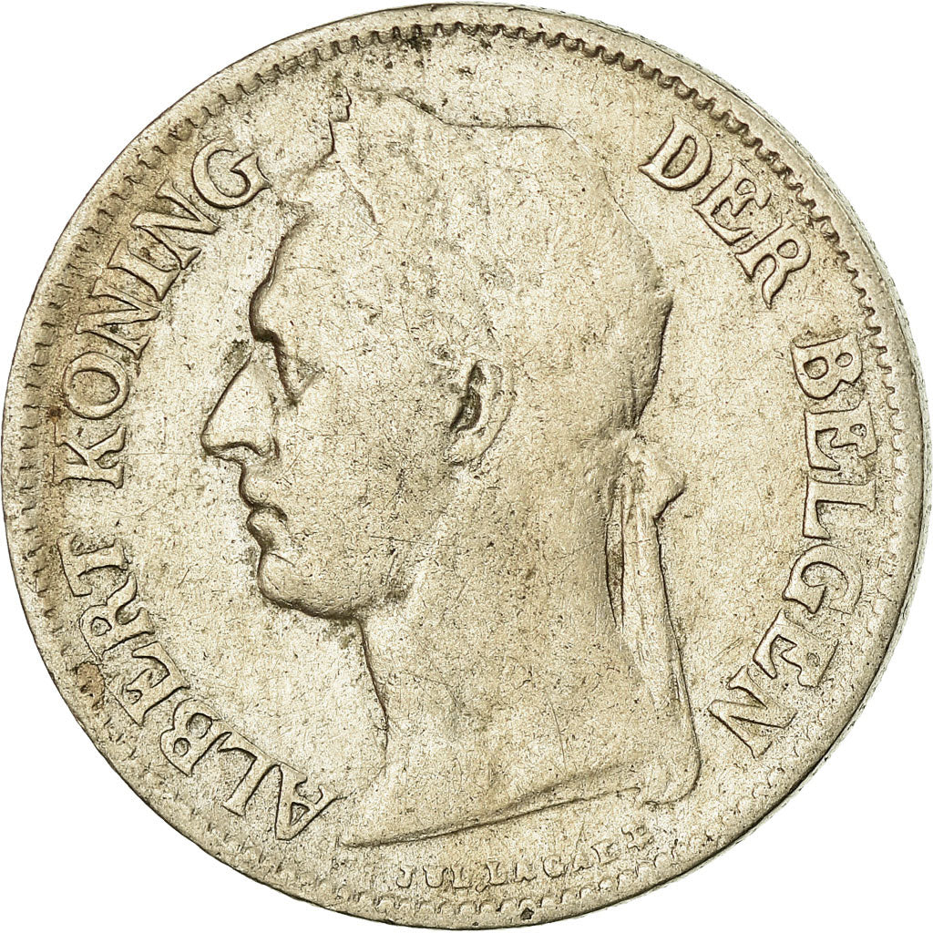 Coin, Belgian Congo, 50 Centimes, 1926, EF(40-45), Copper-nickel, KM:23