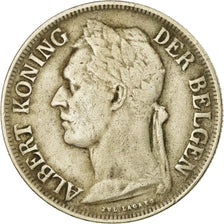Moeda, Congo Belga, Franc, 1925, EF(40-45), Cobre-níquel, KM:21