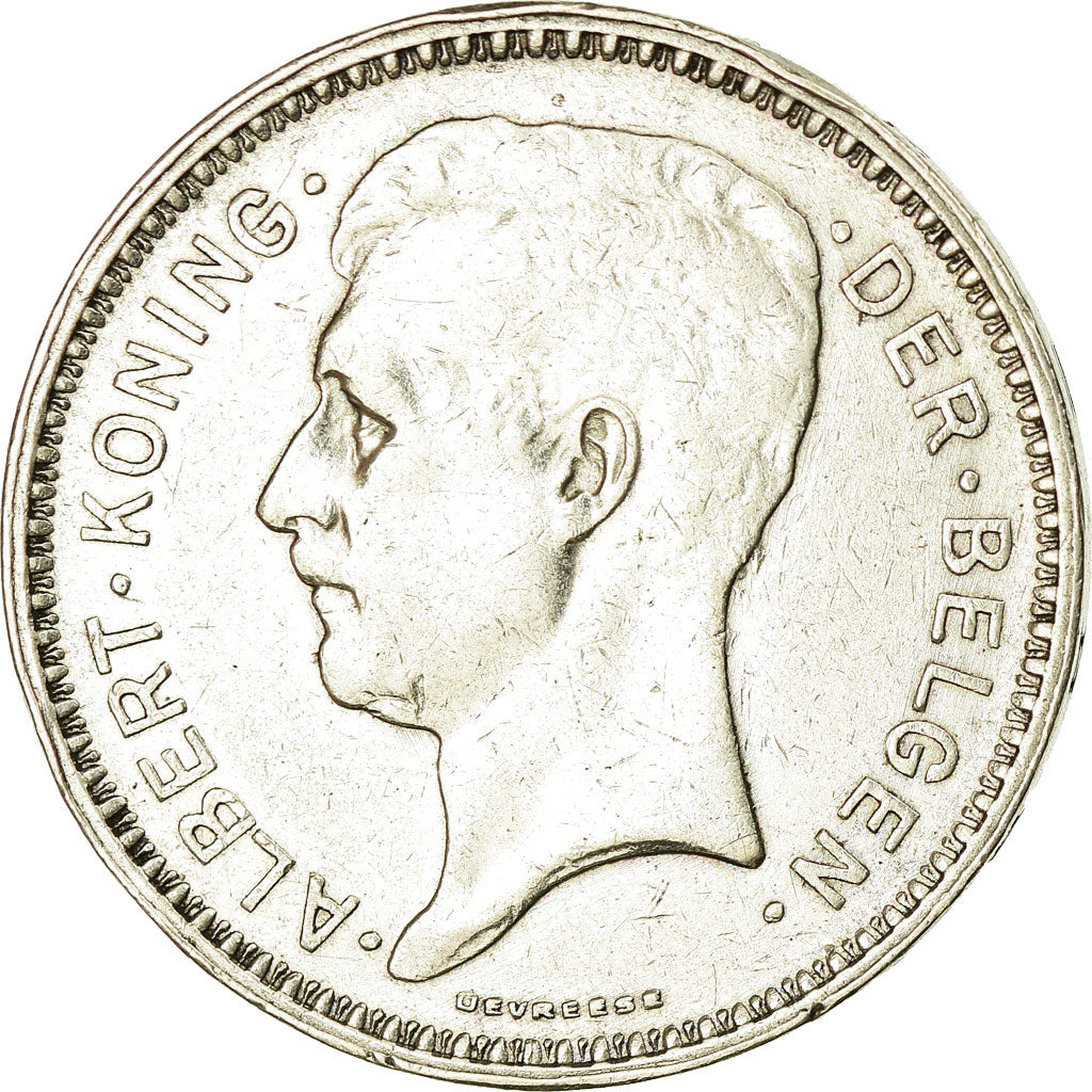 Coin, Belgium, 20 Francs, 20 Frank, 1934, MS(60-62), Silver, KM:104.1