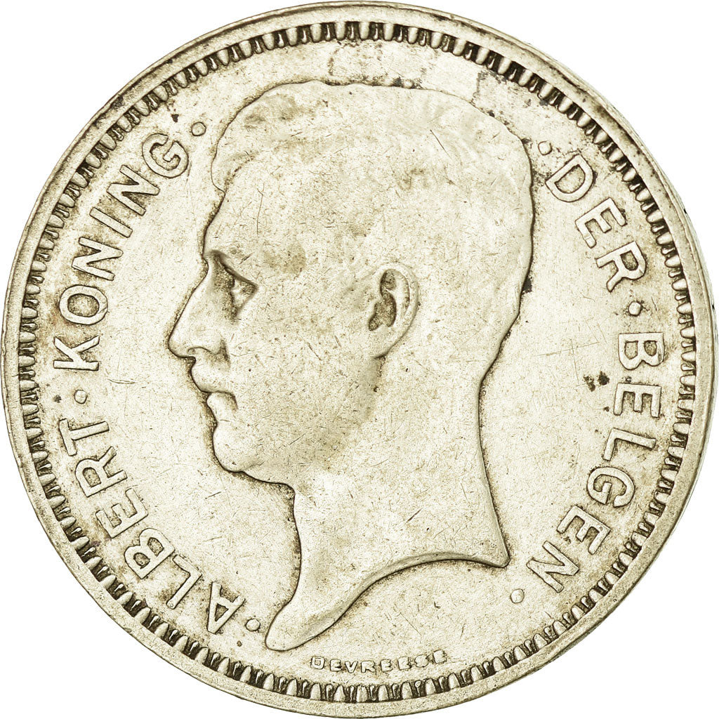 Coin, Belgium, 20 Francs, 20 Frank, 1934, EF(40-45), Silver, KM:104.1
