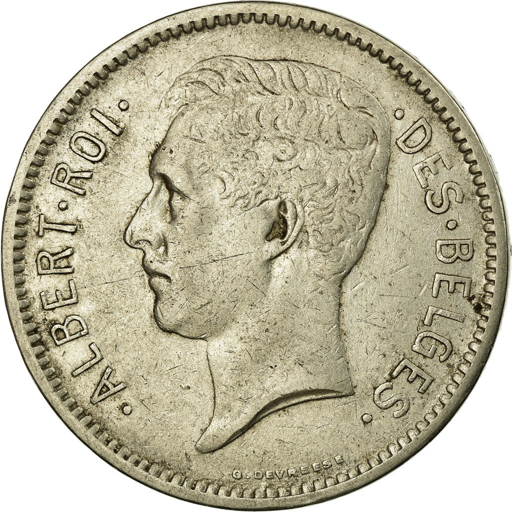 Coin, Belgium, 5 Francs, 5 Frank, 1934, EF(40-45), Nickel, KM:97.1