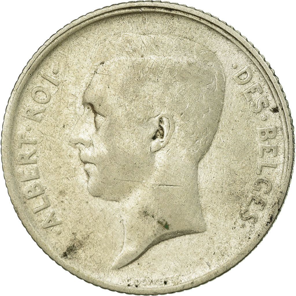 Münze, Belgien, Franc, 1910, S+, Silber, KM:72