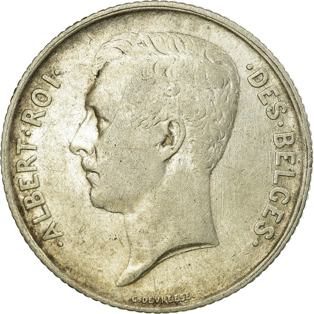 Coin, Belgium, Franc, 1911, AU(55-58), Silver, KM:72