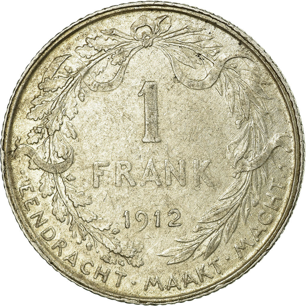 Münze, Belgien, Franc, 1912, SS, Silber, KM:73.1