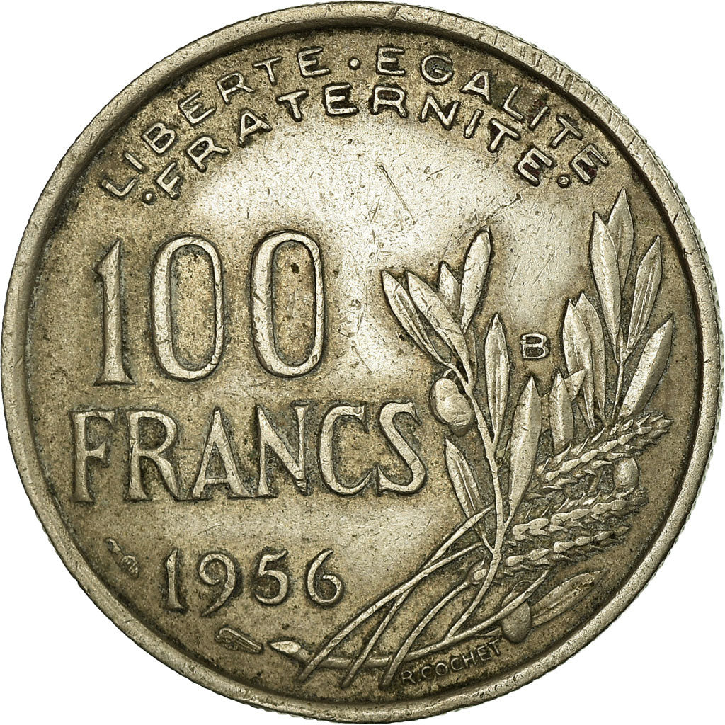 Coin, France, Cochet, 100 Francs, 1956, Beaumont - Le Roger, VF(30-35)