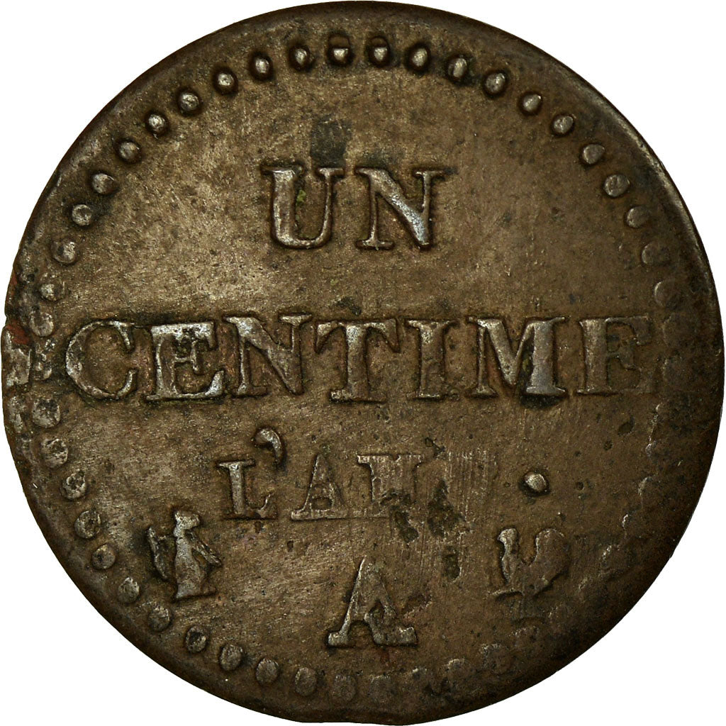 Coin, France, Dupré, Centime, AN 7, Paris, EF(40-45), Bronze, KM:646