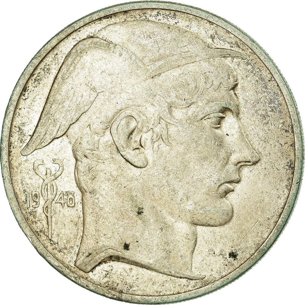 Coin, Belgium, 50 Francs, 50 Frank, 1948, VF(30-35), Silver, KM:137