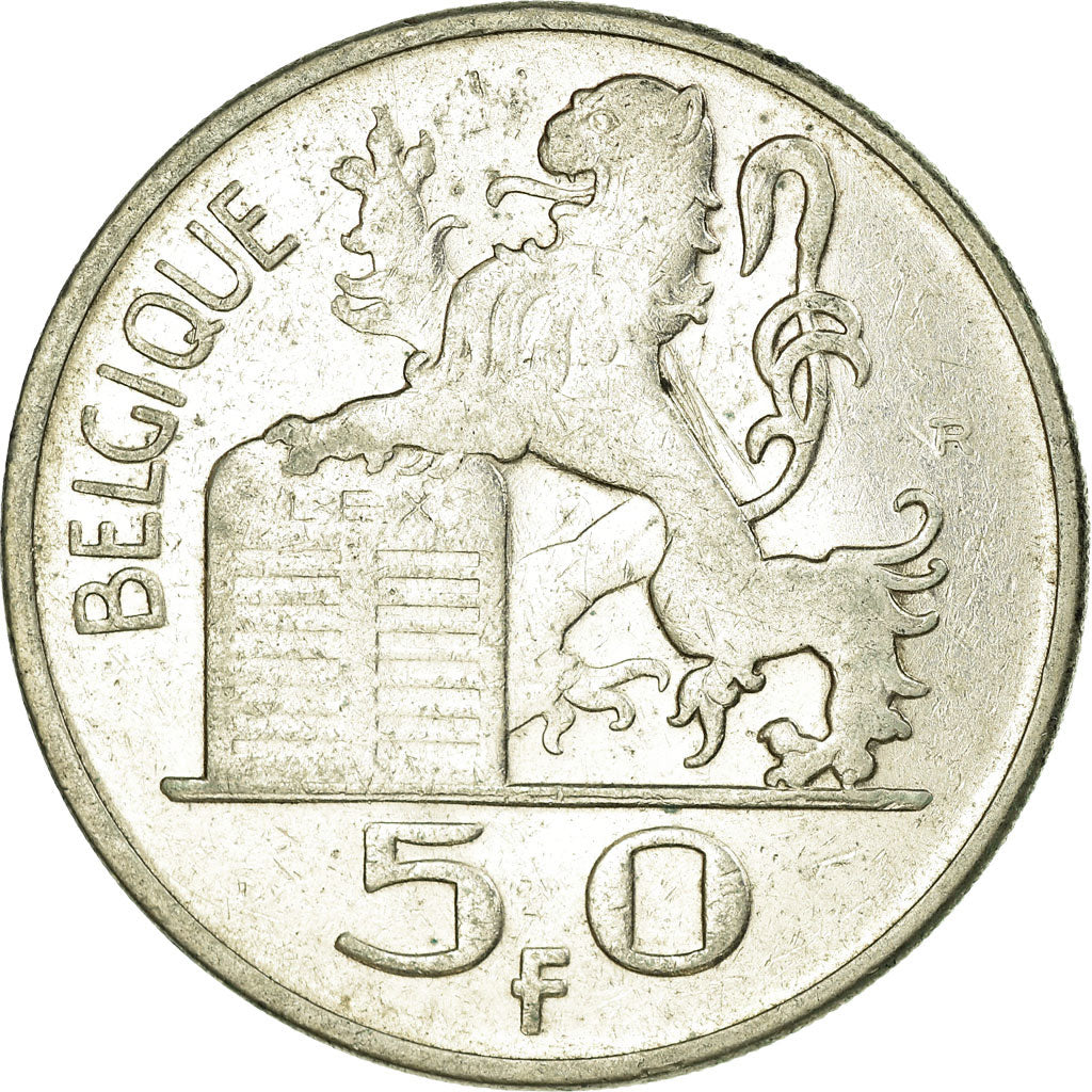 Monnaie, Belgique, 50 Francs, 50 Frank, 1949, SUP, Argent, KM:136.1