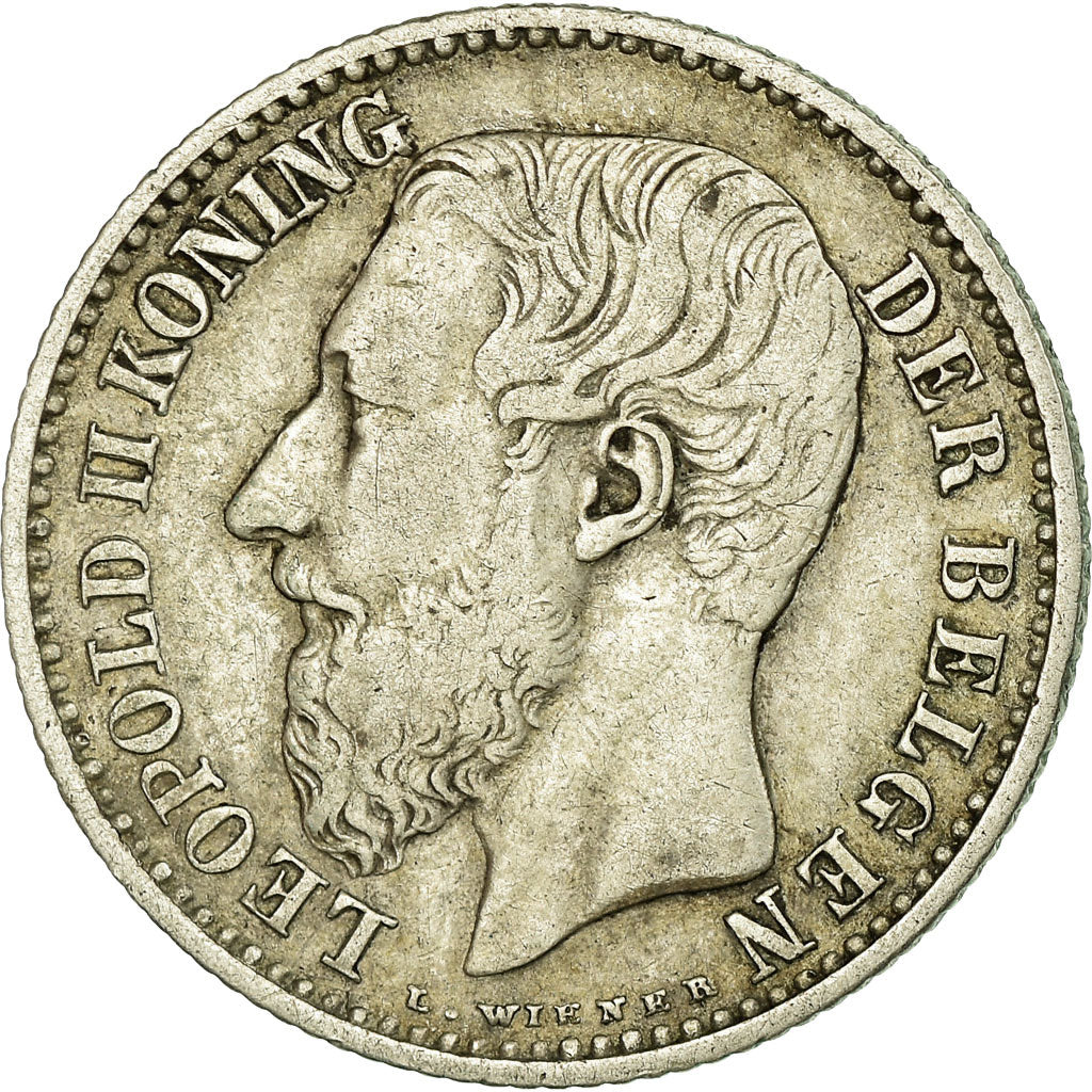 Coin, Belgium, Leopold II, Franc, 1886, EF(40-45), Silver, KM:29.1