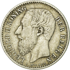 Coin, Belgium, Leopold II, Franc, 1886, EF(40-45), Silver, KM:29.1