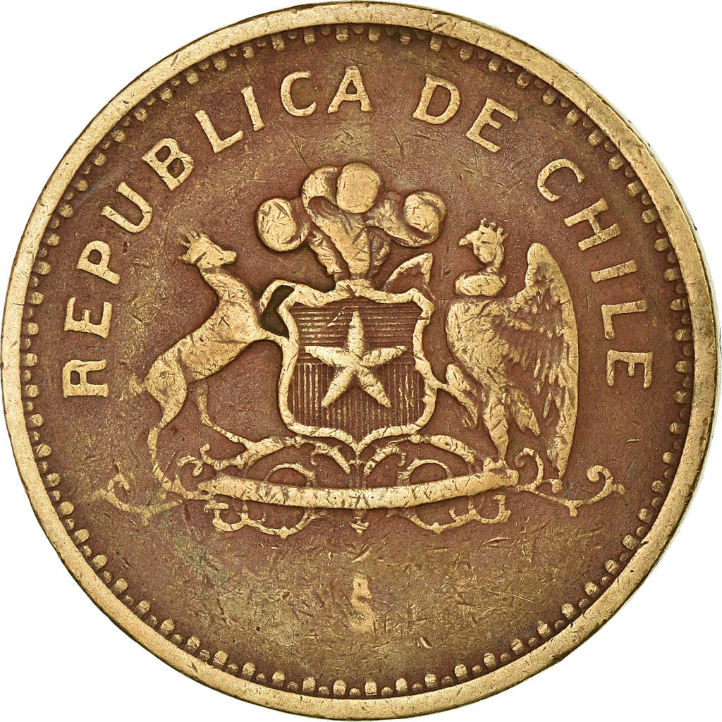Moneda, Chile, 100 Pesos, 1984, Santiago, BC+, Aluminio - bronce, KM:226.1