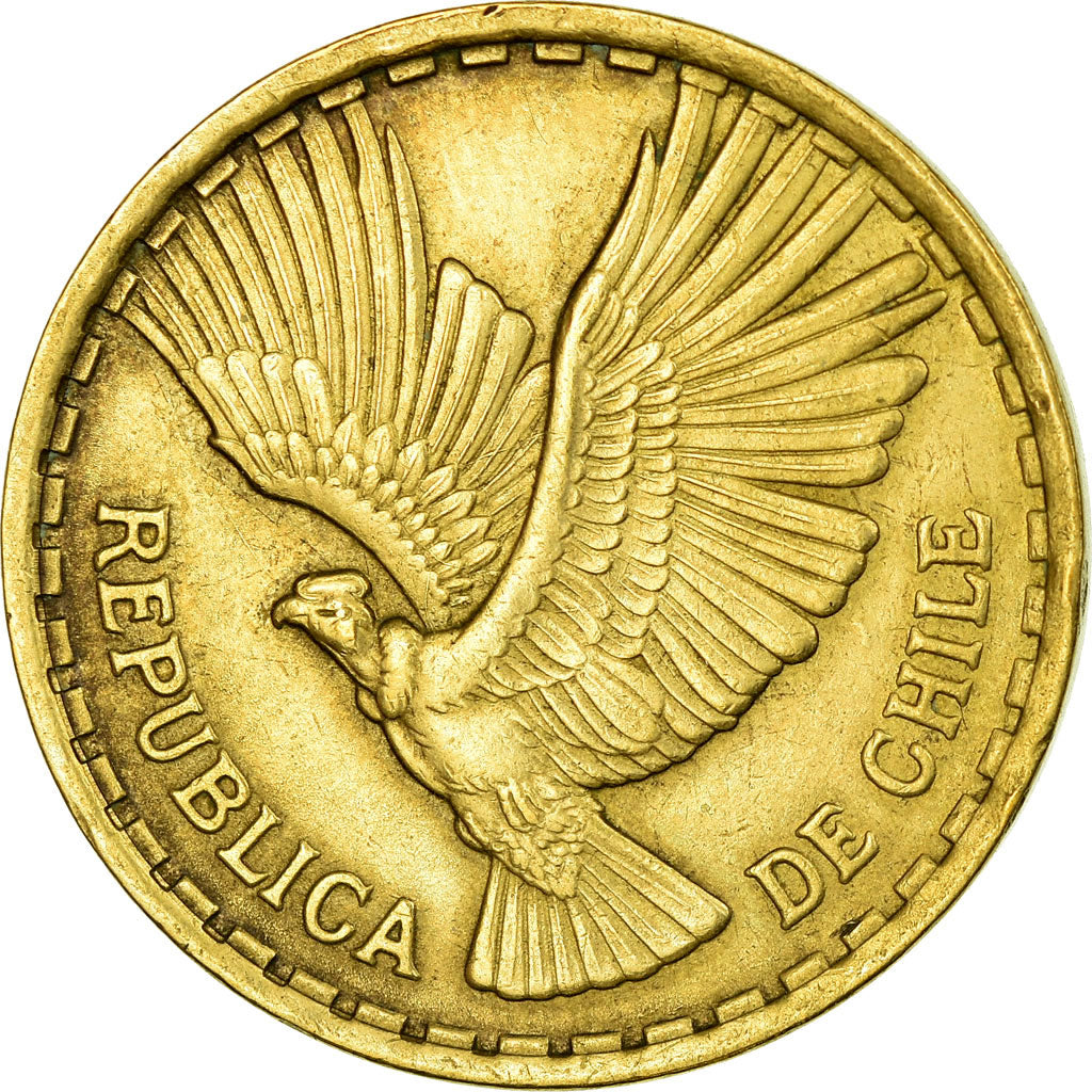 Coin, Chile, 10 Centesimos, 1970, Santiago, EF(40-45), Aluminum-Bronze, KM:191
