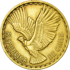 Coin, Chile, 10 Centesimos, 1970, Santiago, EF(40-45), Aluminum-Bronze, KM:191
