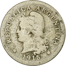 Coin, Argentina, 10 Centavos, 1915, VF(30-35), Copper-nickel, KM:35