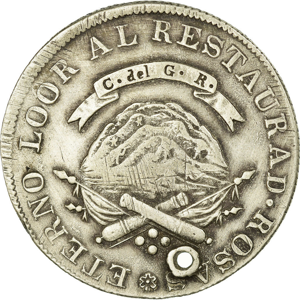 Coin, Argentina, LA RIOJA, 4 Réales, 1846, VF(20-25), Silver, KM:20