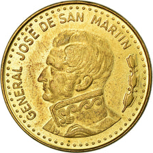 Moneta, Argentina, 50 Pesos, 1980, BB, Acciaio ricoperto in ottone, KM:83a