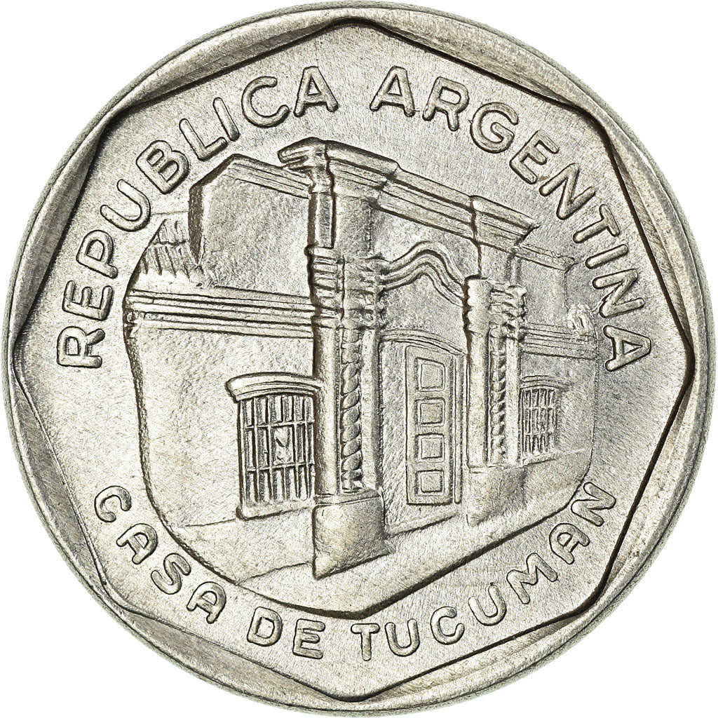 Coin, Argentina, 5 Australes, 1989, EF(40-45), Aluminum, KM:101