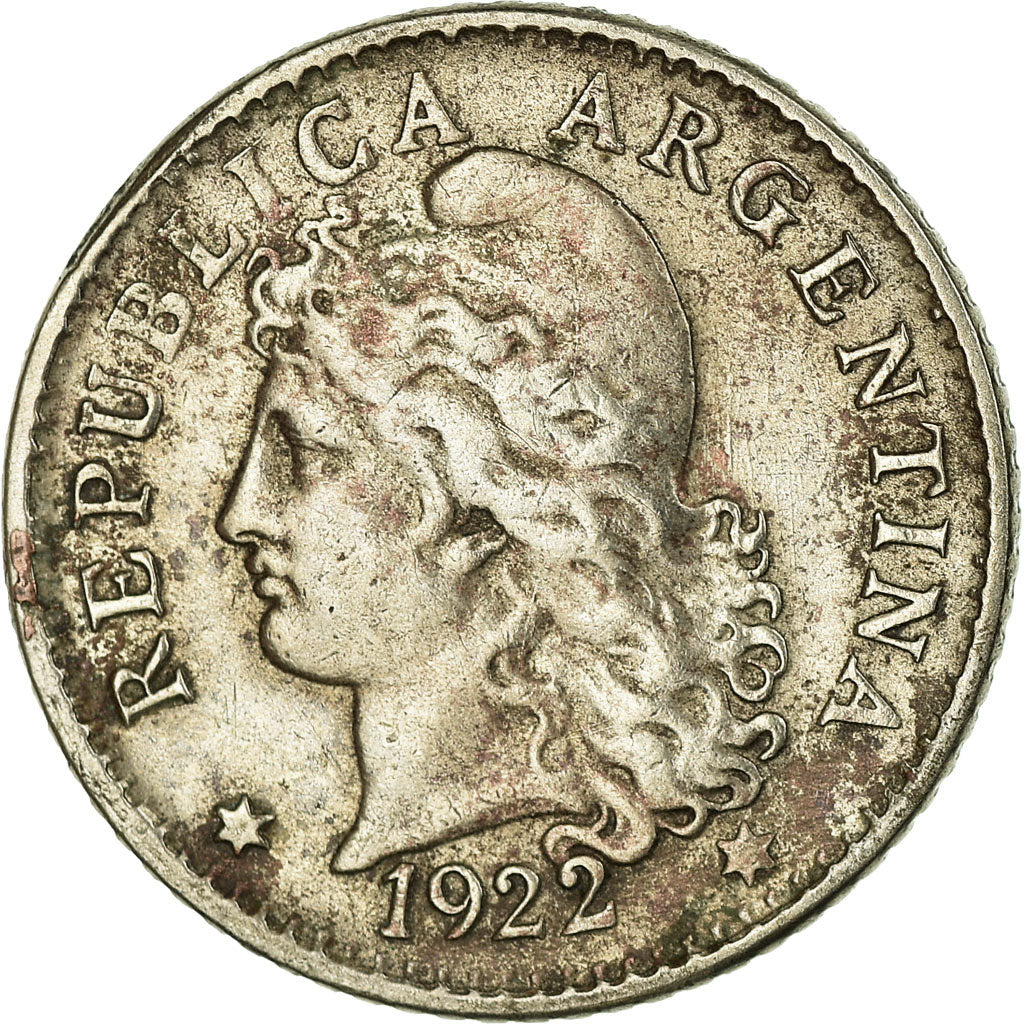 Münze, Argentinien, 5 Centavos, 1922, SS, Copper-nickel, KM:34