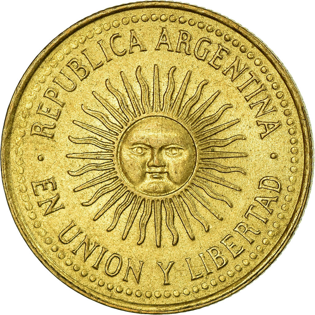 Coin, Argentina, 5 Centavos, 1992, AU(55-58), Aluminum-Bronze, KM:109