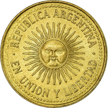 Coin, Argentina, 5 Centavos, 1992, AU(55-58), Aluminum-Bronze, KM:109