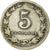 Moneta, Argentina, 5 Centavos, 1924, VF(30-35), Miedź-Nikiel, KM:34