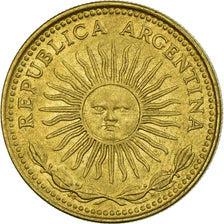 Coin, Argentina, Peso, 1975, EF(40-45), Aluminum-Bronze, KM:69