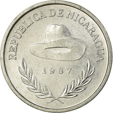 Coin, Nicaragua, 10 Centavos, 1987, EF(40-45), Aluminum, KM:56