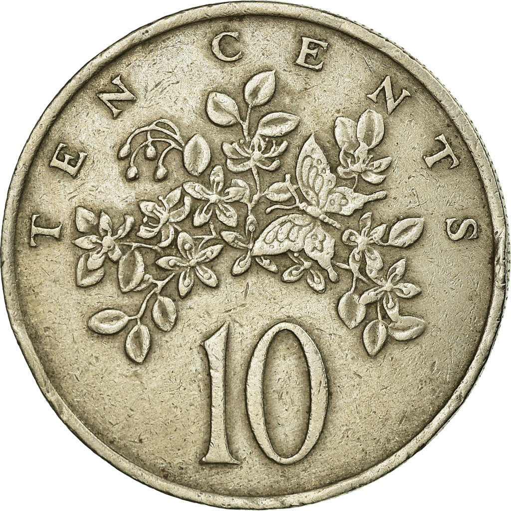 Coin, Jamaica, Elizabeth II, 10 Cents, 1972, Franklin Mint, EF(40-45)