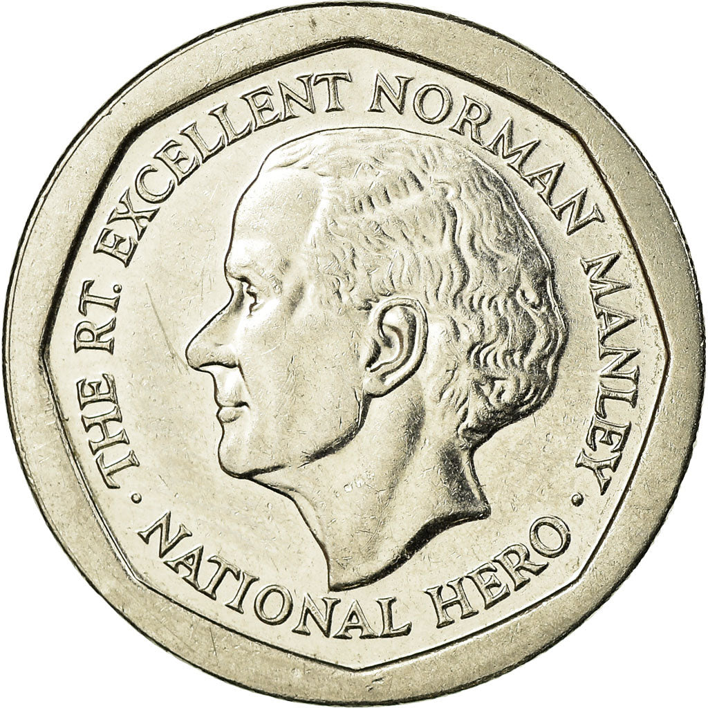 Coin, Jamaica, Elizabeth II, 5 Dollars, 1994, British Royal Mint, AU(55-58)
