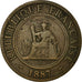 Coin, FRENCH INDO-CHINA, Cent, 1887, Paris, VF(30-35), Bronze, KM:1
