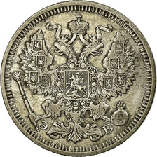 Münze, Russland, Nicholas II, 20 Kopeks, 1910, Saint-Petersburg, SS, Silber