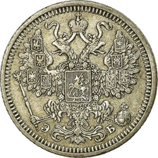 Coin, Russia, Nicholas II, 15 Kopeks, 1908, Saint-Petersburg, EF(40-45), Silver