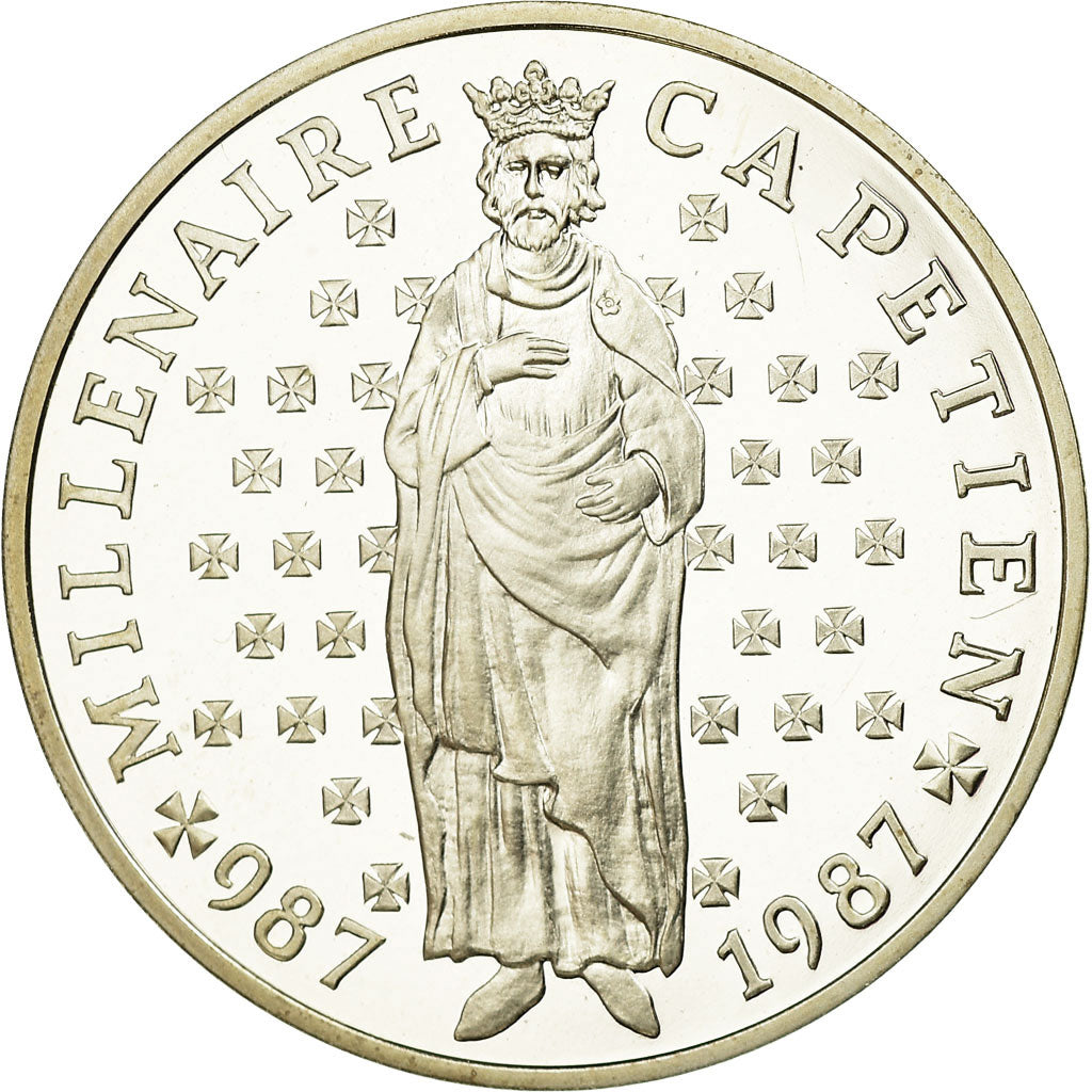 Moeda, França, 10 Francs, 1987, Paris, BE, MS(65-70), Prata, KM:961a