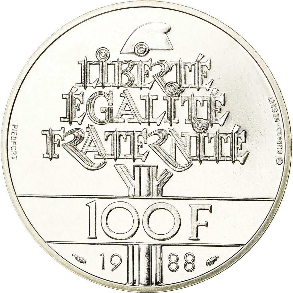 Monnaie, France, 100 Francs, 1988, Piéfort, FDC, Argent, Gadoury:237.P1