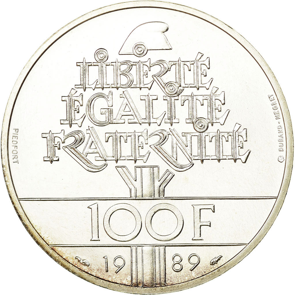 Monnaie, France, 100 Francs, 1989, Piéfort, FDC, Argent, KM:P1008