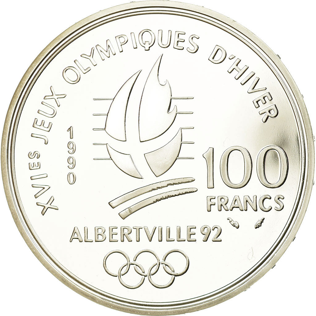 Moneda, Francia, 100 Francs, 1990, BE, FDC, Plata, KM:981, Gadoury:C7