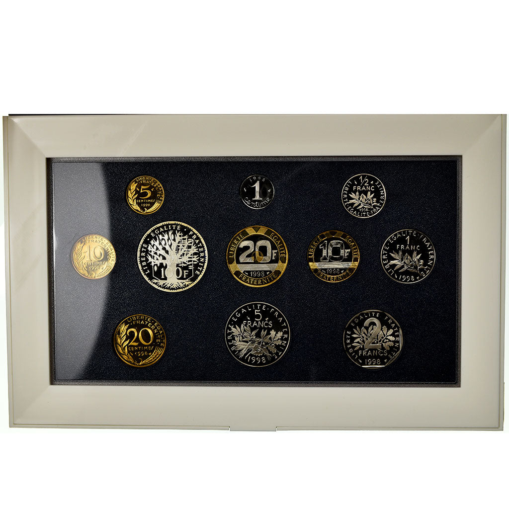 Moeda, França, Set, 1998, BE, MS(65-70), (Sem Composição)