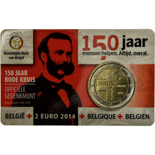Belgium, 2 Euro, Croix Rouge, 2014, MS(65-70), Bi-Metallic