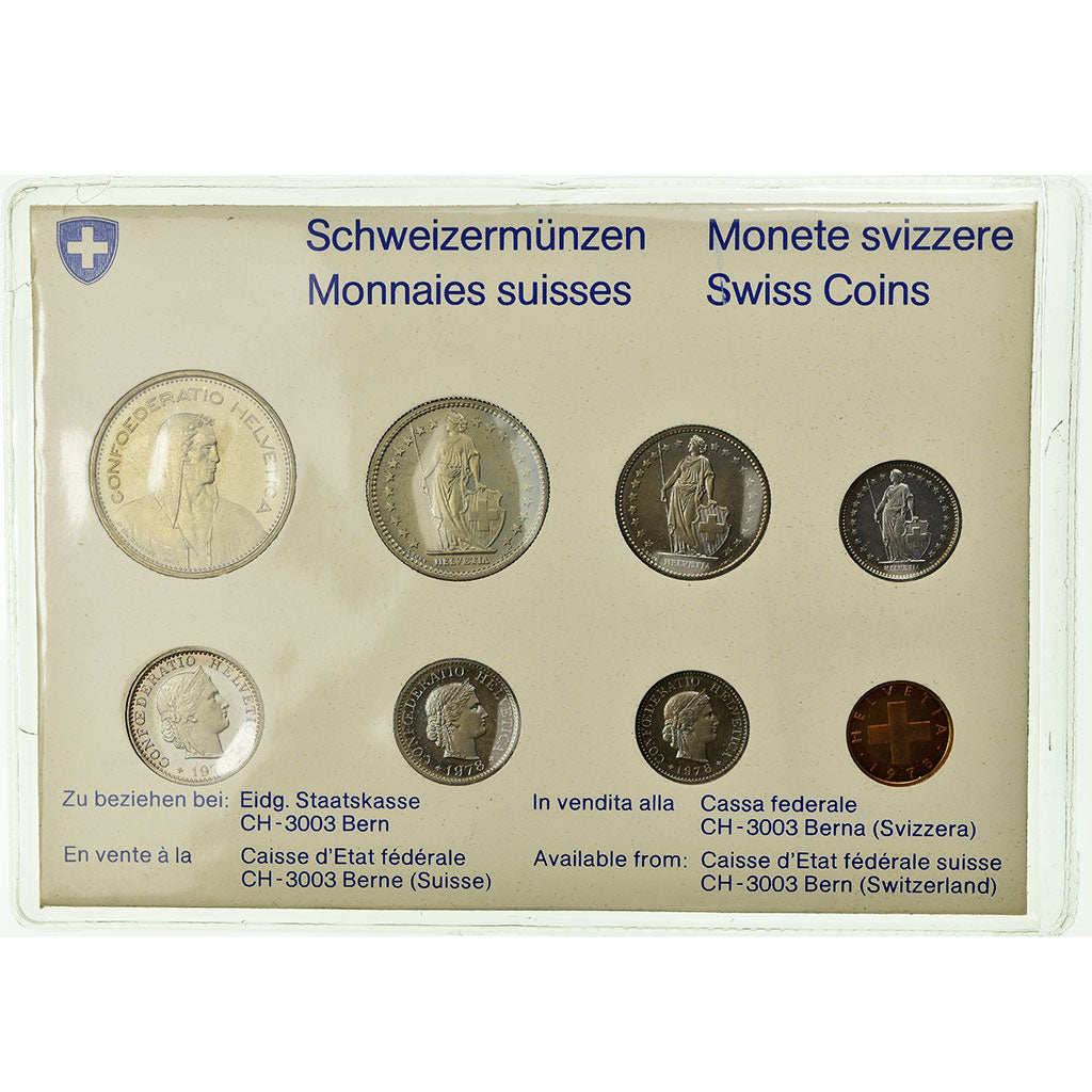 Monnaie, Suisse, Set, 1978, Bern, FDC