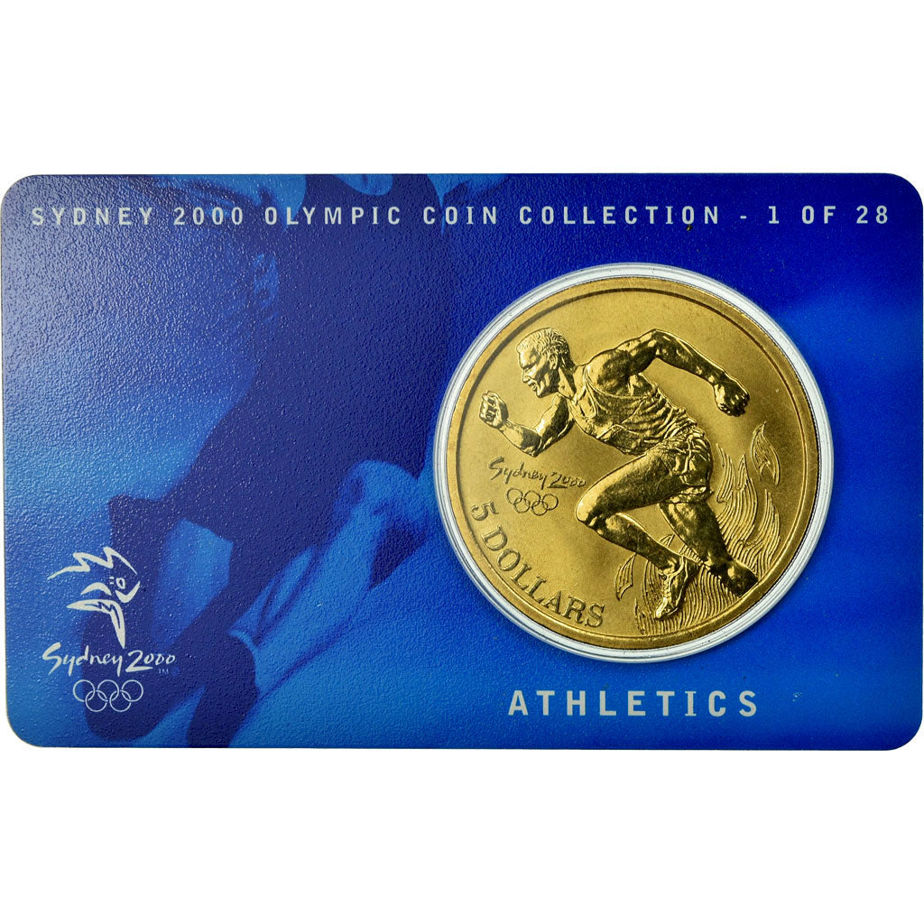 Coin, Australia, Elizabeth II, 5 Dollars, 2000, MS(65-70), Aluminum-Bronze