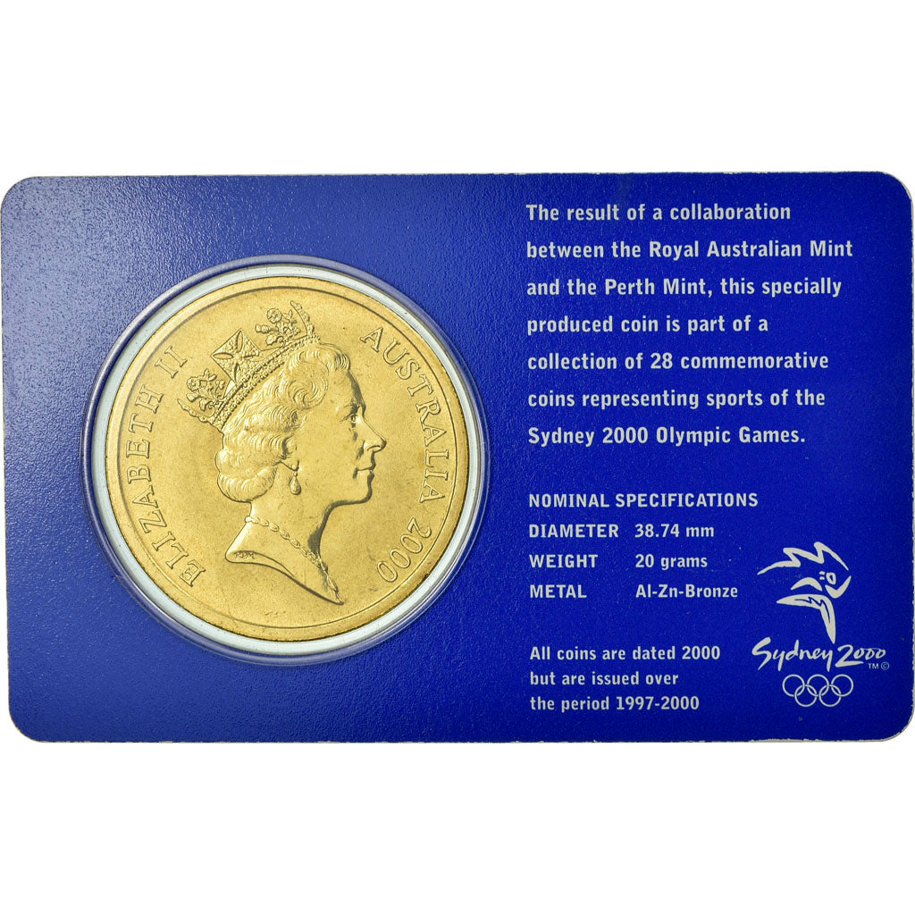 Coin, Australia, Elizabeth II, 5 Dollars, 2000, MS(65-70), Aluminum-Bronze